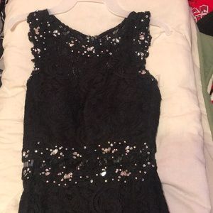 Beautiful black beaded dress
